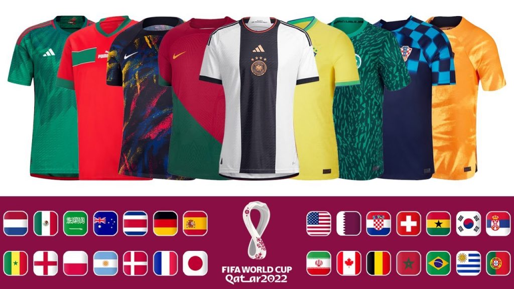 قمصان منتخبات كأس العالم 2022