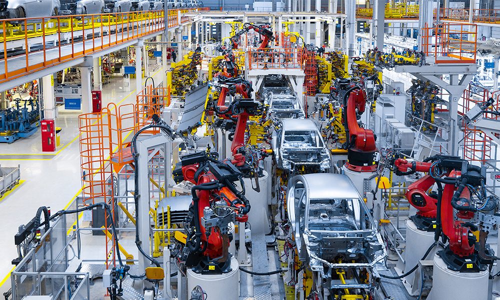 إنتاج مصانع السيارات الكهربائية