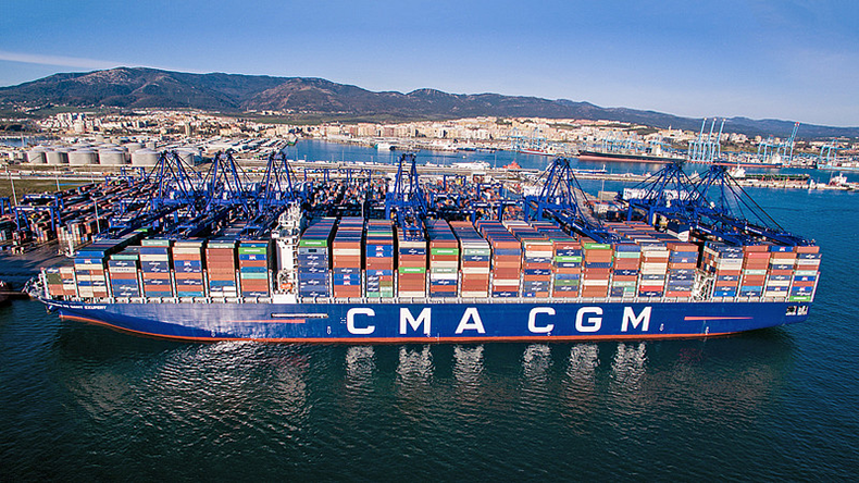 شركة CMA CGM الفرنسية تعمل فى مجال النقل البحرى والموانئ الجافة بالمناطق اللوجيستية