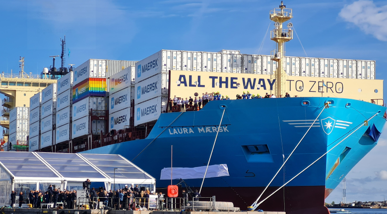 المنطقة الاقتصادية: السفينة لورا ميرسك.. أول سفينة تعمل بالميثانول الأخضر في العالم