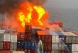كارثة بحرية في بحر العرب: حريق ضخم على متن سفينة شحن